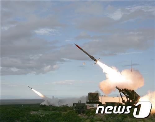PAC-3탄 실제사격 장면.(방위사업청 제공) © 뉴스1 /사진=뉴스1