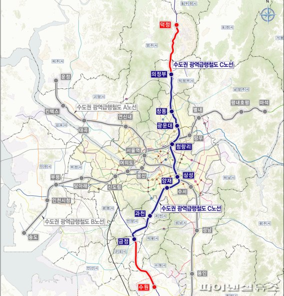 GTX-C노선도. 사진제공=양주시