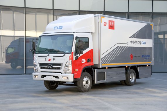 현대차 '마이티 전기트럭' 우체국 물류운송에 투입된다