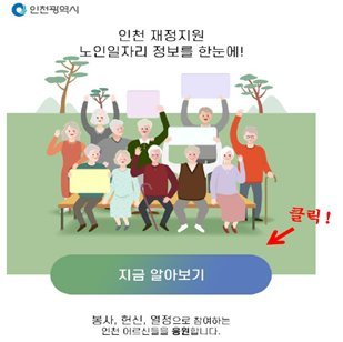 인천시 노인일자리정보시스템 사이트. 인천시 제공.