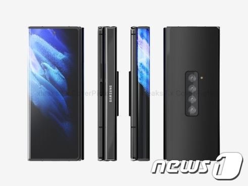 트리폴드폰은 이와 달리 '병풍'과 같은 모양새다. 왼쪽과 오른쪽의 힌지가 반대방향으로 접힌다. (폰아레나 갈무리) © 뉴스1