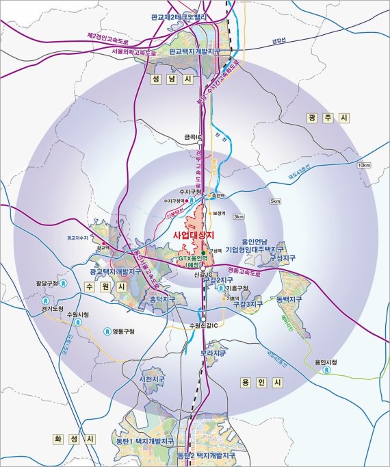 '지방주도형 3기 신도시', 용인 플랫폼시티 도시개발구역 지정