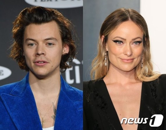 해리 스타일스(왼쪽), 올리비아 와일드 © 뉴스1