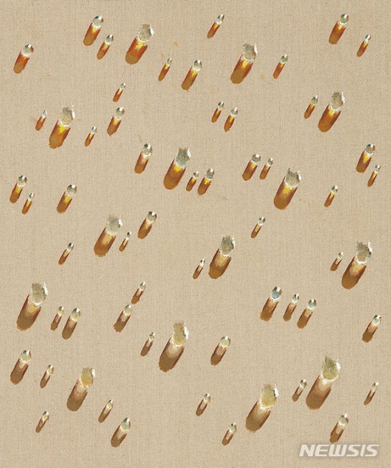 [서울=뉴시스] 김창열, 물방울 SB200011,2000, 마포에 유채, 72.7×60.6cm (20호)추정가 2500만-4500만원.