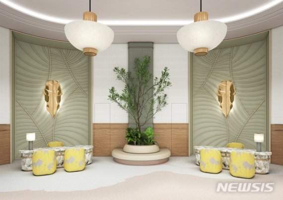 [서울=뉴시스]그랜드 조선 제주 힐스위트 로비