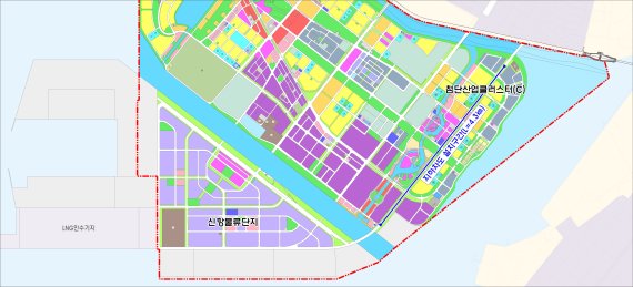 인천신항 진입도로 지하차도 건립 위치도. /인천경제청 제공