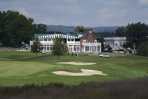 지난해 10월 2일 촬영된 미국 뉴저지주 베드민스터의 트럼프 내셔널 골프 클럽 전경.AP뉴시스