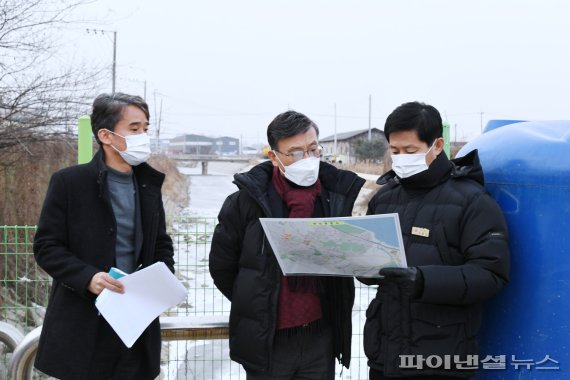 정하영 김포시장 신축년 새해 현장행정. 사진제공=김포시