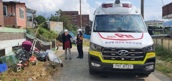 충남도 소방본부 임산부 전문구급대 활동 모습