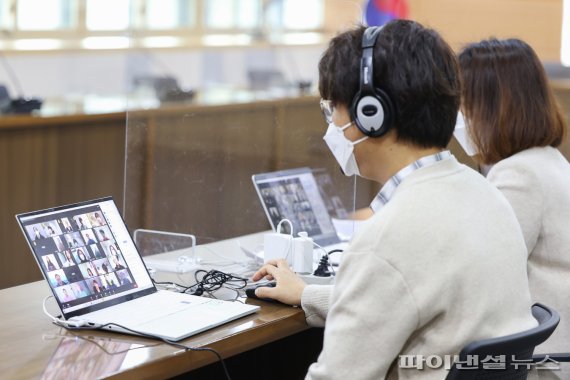 의왕시 14일 2021년 SNS서포터즈 발대식. 사진제공=의왕시