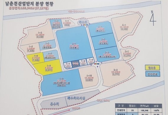 19일 춘천시는 브리핑을 통해 지난해 바이오산업이 매출 7667억원, 수출 2063억원, 고용 2652명 으로 전년대비 매출 15.4%, 내수 14%, 수출 19.3% 증가하였다.” 고 밝혔다. 사진은 분양중인 남춘천산업단지 바이오산업전용단지. 자료사진=춘천시 제공