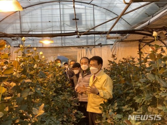 강진군, 꽃 선물 운동. (사진=강진군 제공)