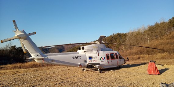 안동시, 산불진화 헬기 단독 임차 운용