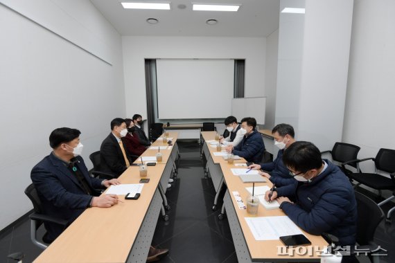 양평군의회 25일 대전 코레일 본사 항의방문. 사진제공=양평군의회