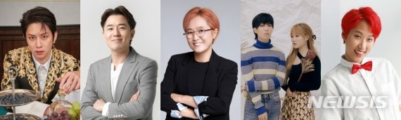 [서울=뉴시스]JTBC 새 예능 '독립만세'. (사진=SM엔터테인먼트, 아이오케이컴퍼니, 미디어랩시소, YG엔터테인먼트, 재재 본인) 2021.02.02. photo@newsis.com