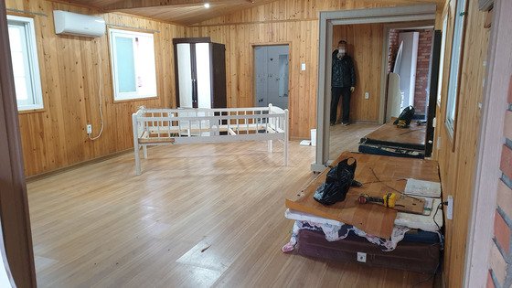 단체생활이 가능한 숙소. © 뉴스1