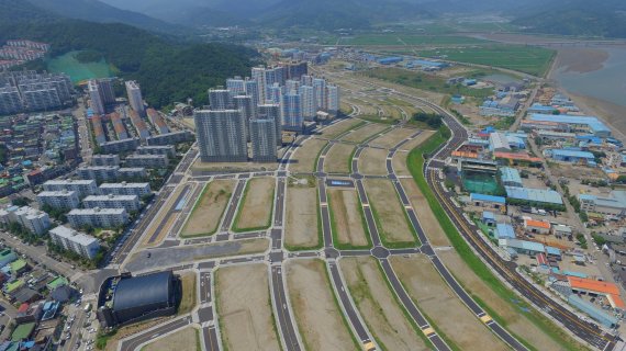 전남 광양시 광영·의암지구 전경