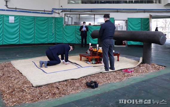 20일 오후 한국마사회 제주목장에서 열린 교배지원 무사고 기원제