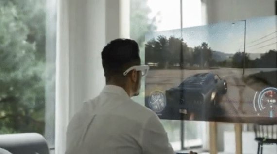 [서울=뉴시스] 삼성 AR 글래스 콘셉트 영상 캡처. 사진 워킹캣 트위터