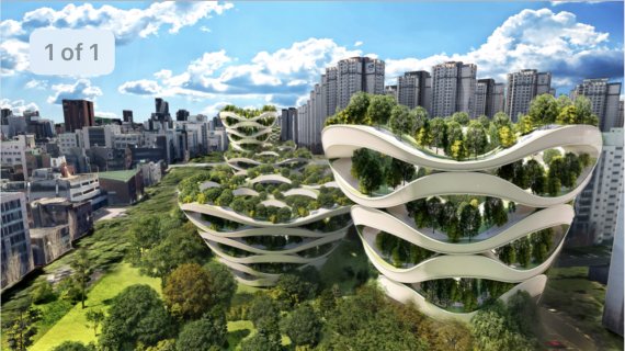 박영선 후보의 수직정원 구상도.© 뉴스1