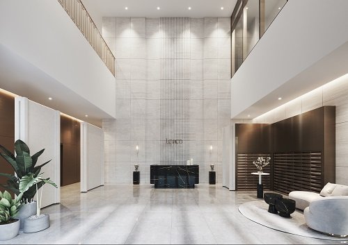 르피에드 in 강남 Residential lobby(CG는 소비자의 이해를 돕기 위해 제작된 것으로 실제와 다를 수 있습니다.)