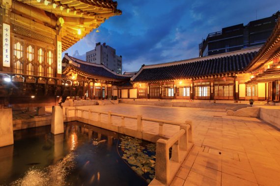 한국의집 중정. 한국문화재재단 제공