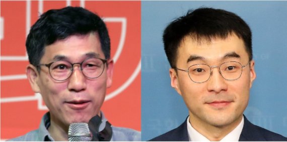 진중권 전 동양대 교수(왼쪽)와 김남국 더불어민주당 의원. © 뉴스1