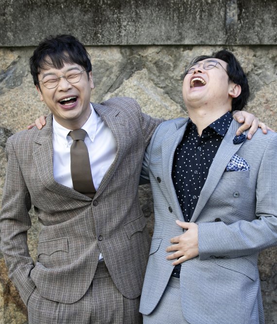 개그맨 권재관과 박영진(오른쪽) © News1 김진환 기자