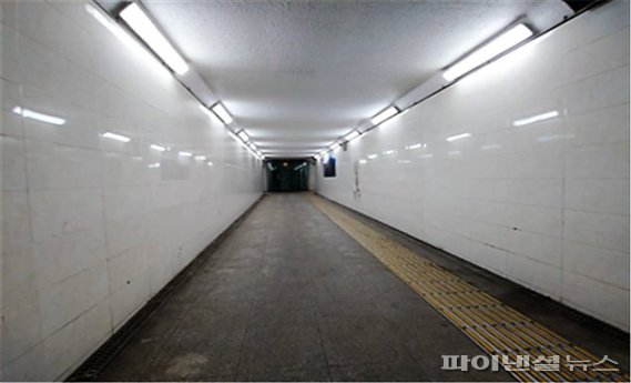 낡고 음침했던 제주서중 앞 지하보도가 보형친화형 공간으로 개선된다. [사진=제주시 제공]