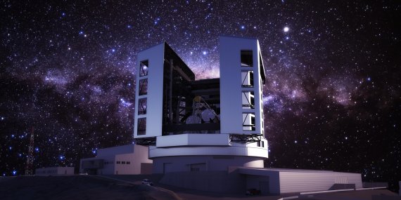거대마젤란망원경(GMT) 완성 모습. 천문연구원 제공