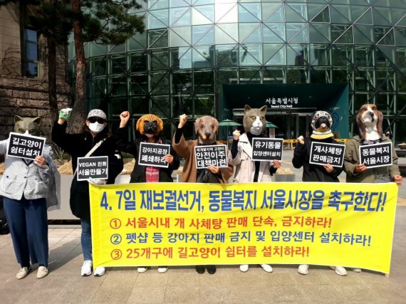 동물보호단체, 서울시장 선거 앞두고 '동물복지' 촉구