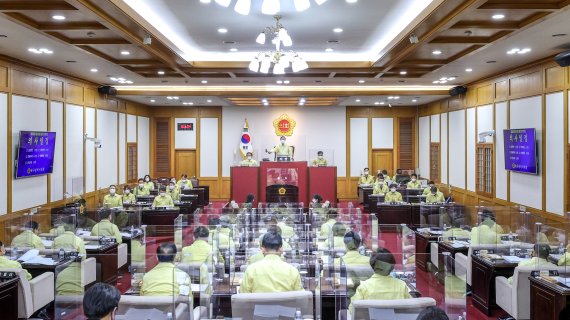 대구시의회가 16일부터 25일까지 10일 일정으로 제281회 임시회를 개회한다. 대구시의회 본회의장 전경. 사진=대구시의회 제공