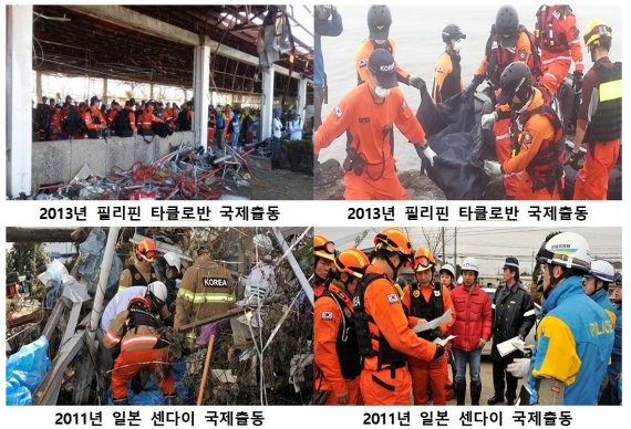 대한민국 해외긴급구호대의 해외 대형재난 구조활동. 소방청 제공