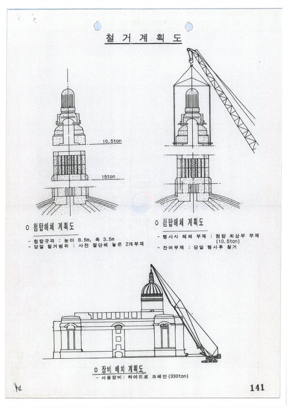 행정안전부 국가기록원은 1995년 조선총독부 건물 철거 문서 등 30여년전 작성된 정부기록물 126만건을 23일 공개했다. 행안부 제공