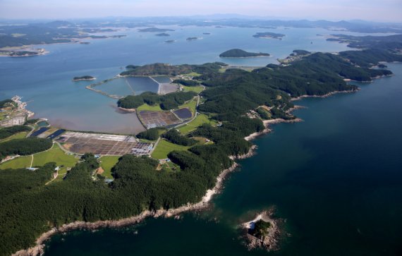 충남 서산·태안에 걸쳐있는 가로림만.