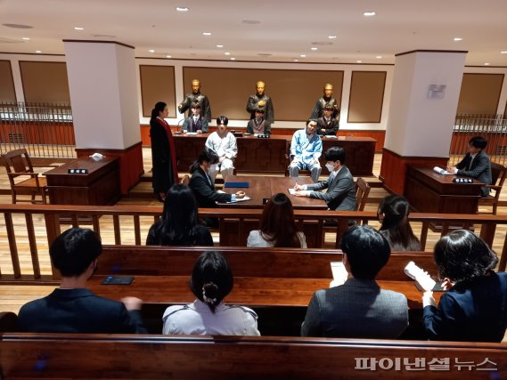 경복대학교 공연예술과 남양주 이석영광장 역사법정 창작극. 사진제공=경복대