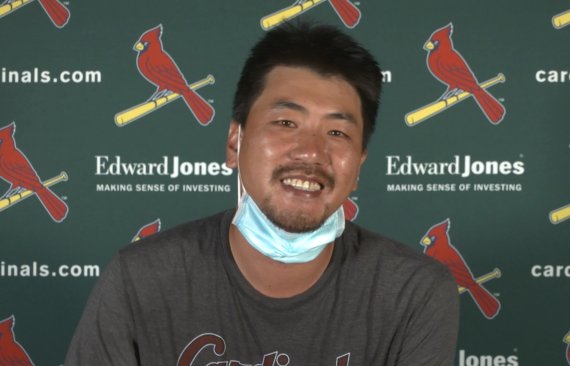 세인트루이스 카디널스 김광현.(MLB 화상 인터뷰 장면 캡쳐) © 뉴스1