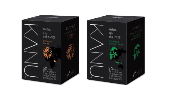'맥심 카누 싱글 오리진' 2종