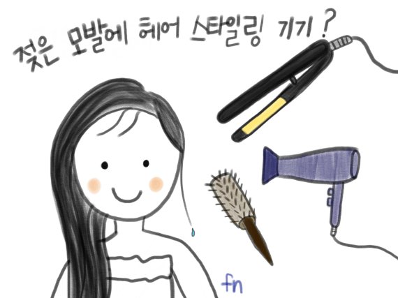 모아시스 젖은 모발 스타일링 기기