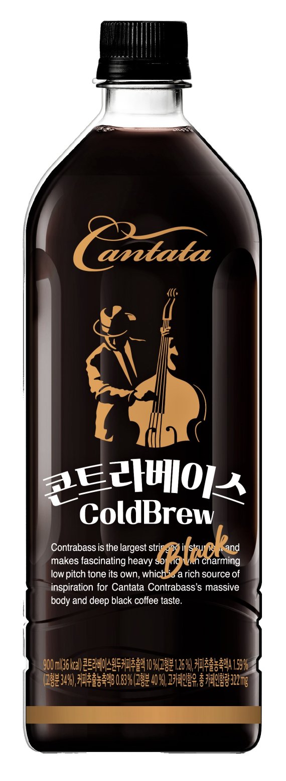 롯데칠성, '칸타타 콘트라베이스 콜드브루 블랙' 900mL 출시