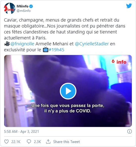 '5개월째 식당 영업 봉쇄' 프랑스, 부유층 비밀만찬 적발