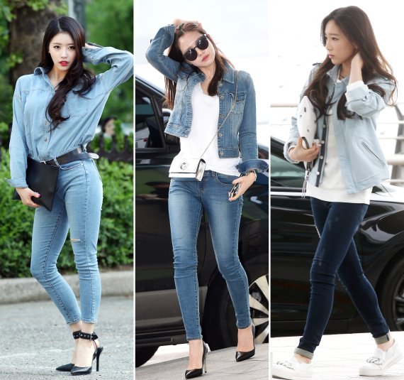 러블리즈 이미주(왼쪽부터), 손나은, 태연. © 뉴스1