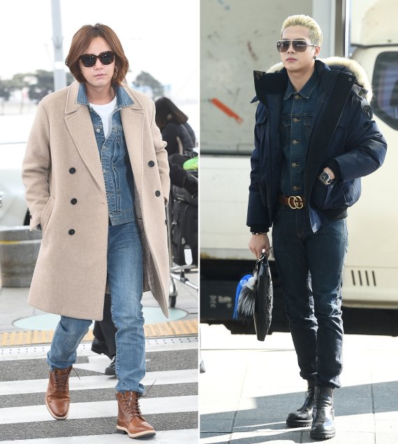 배우 장근석과 갓세븐 잭슨(오른쪽) © 뉴스1