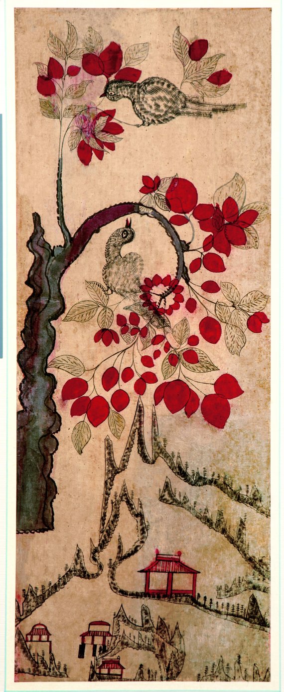 [서울=뉴시스] 화조도 8폭 병풍 (사진=갤러리 조선민화 제공) 2021.04.22. photo@newsis.com