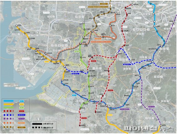 시흥시 경유 전철 노선도(전체). 사진제공=시흥시