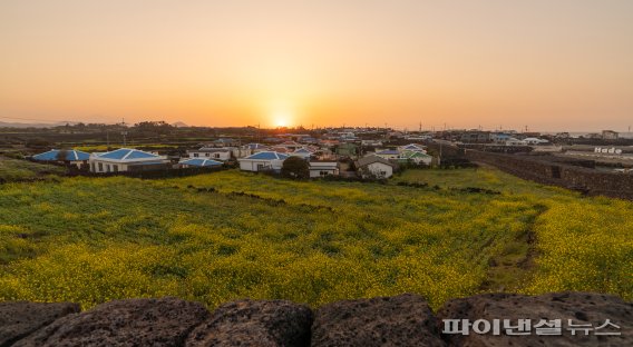 해 질 무렵 제주시 구좌읍 하도리 별방진. [사진=제주도 제공]