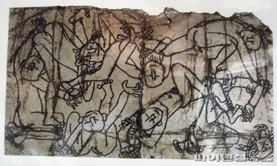 은지화(銀紙畵), 8.8×15.2cm, 1950s