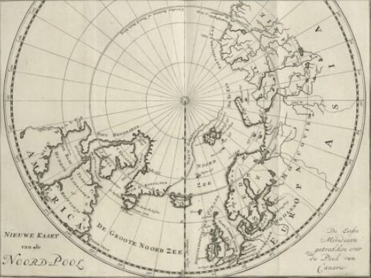 1720년대 북극해 지도(출처 위키백과)© 뉴스1