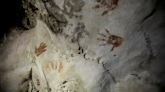 1200년 이상 전 마야 문명의 아이들이 성인식의 일환으로 동굴에 찍은 손자국이 발견됐다. © 로이터=뉴스1 © News1 원태성 기자