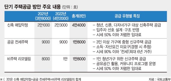 내년까지 다세대 8만가구 임대수혈… "전세 불안 막기 힘들다" [2·4 공급대책 후속조치]